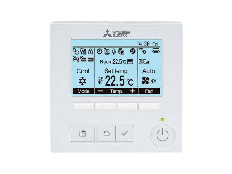 Mitsubishi Electric Wired Backlit Controller 